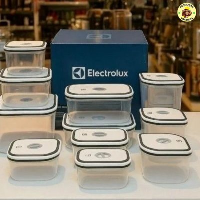 Electrolux Kit 12 Potes Herméticos de Plástico