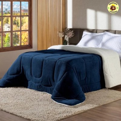 Cobertor Queen Grosso Coberdrom Lã Carneiro