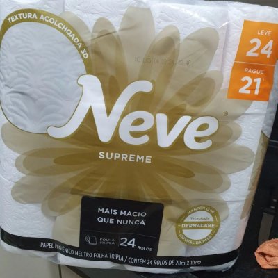 Papel Higiênico Neve Supreme Folha Tripla
