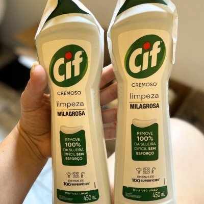 CIF Cremoso Limpreza Milagrosa Limão 450ml