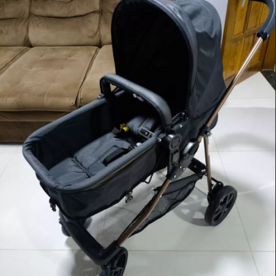 Carrinho Moises Napoli Preto Cobre Galzerano