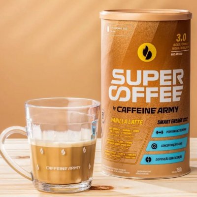 ☕ Cappuccino Supercoffee Baunilha 380g Caffeine Army