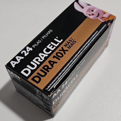Duracell Pilhas Alcalinas AA Pequena Pack 24 Unidades