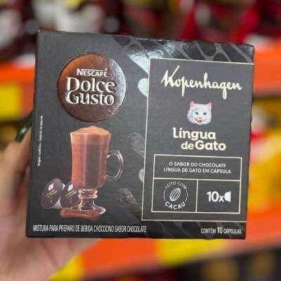 NESCAFÉ DOLCE GUSTO Chococcino Lingua de Gato Kopenhagen - 10 CÁPSULAS