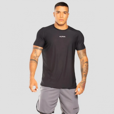 Kit 5 Camisetas Dry Black Alpha