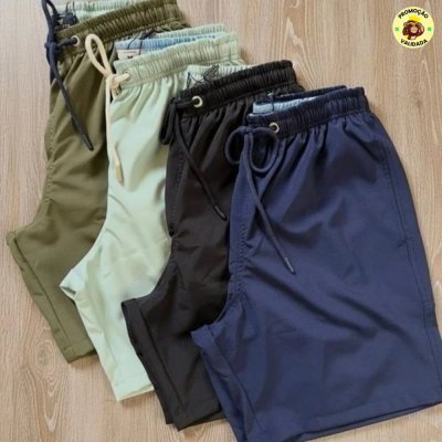 Short Tactel Masculino Bermuda Praia Casual Academia