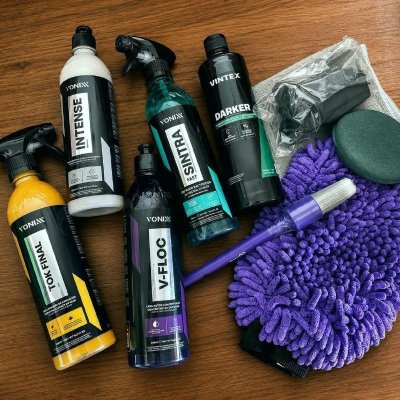 🚗 Kit Lavagem Shampoo Cera Tok Final Intense Sintra Fast Vonix