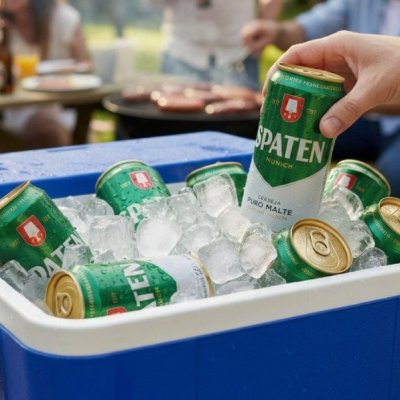 🍺 Pack Cerveja Spaten Puro Malte Lata 350ml - 12 Unidades
