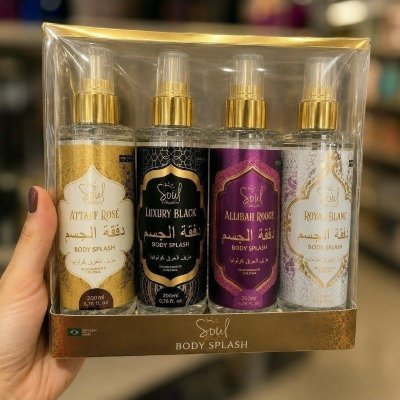 Kit com 4 Body Splash Árabe 200ml Feminino