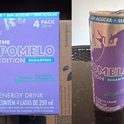 ⚡ Red Bull Energético, Pomelo, Sem Açúcar, 250ml, 4 latas