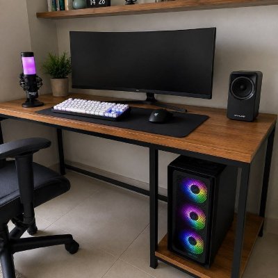 Mesa Escrivaninha Gamer Tokyo 100% MDF 1,15m