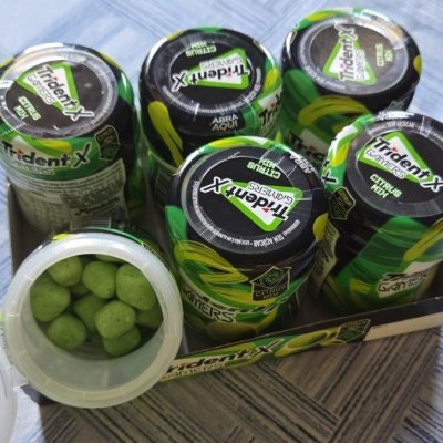 Chiclete Trident X Gamers Citrus Mix - Caixa com 6 unidades