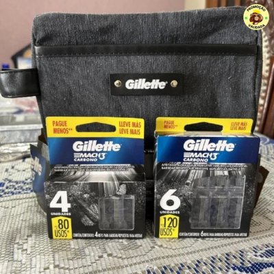 Kit Gillette Mach3 10 cargas