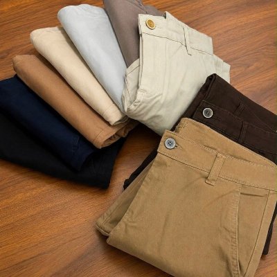 Calça Sarja Alfaiataria Bolso Embutido