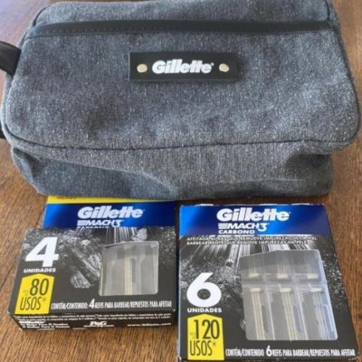 Kit Carga Mach3 10 Cargas + Necessaire, Gillette