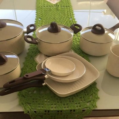 🍳 Conj de Panelas 8 Peças Ceramic Life Smart Plus - Brinox