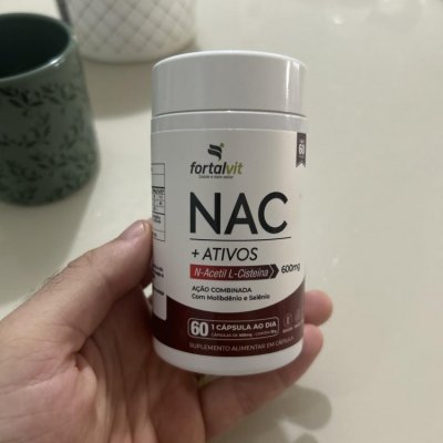 NAC 600mg 120 Cápsulas com Molibdênio e Selênio