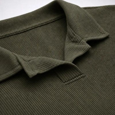 Camisa Polo Masculina Texturizada Sem Botão