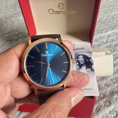Relógio Champion Analógico com Pulseira de Couro