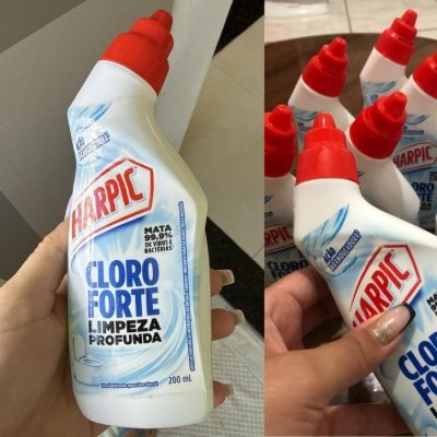 Harpic Cloro Forte, Desinfetante e Desodorizador Sanitário, 200ml
