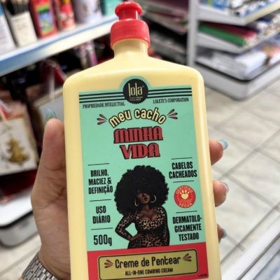 💇‍♀️ CABELIN DEFINIDO Meu Cacho Minha Vida, Creme de Pentear, 500ml - Lola