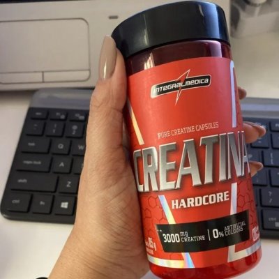 Creatina Hardcore - 100% Pura e Monohidratada - 120 Caps Integralmedica