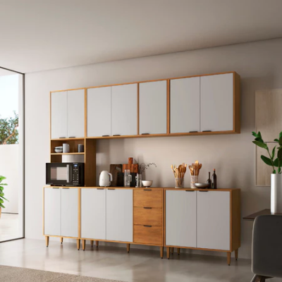 Armário de Cozinha Completo Luísa 5 Peças 260cm