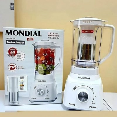Liquidificador Turbo Power Mondial 550W