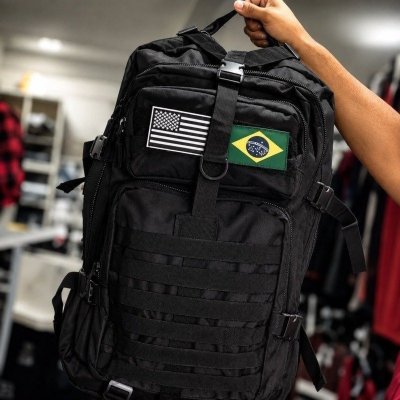 Mochila Tática Impermeável 50L Preta Anne