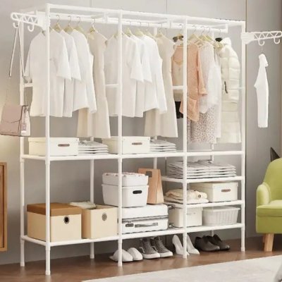 Organizador Roupa Aberto Closet 3 Colunas Desmontável