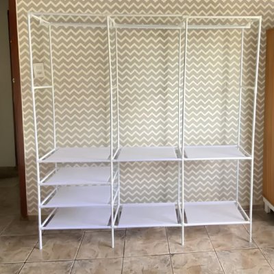Organizador Roupa Aberto Closet 3 Colunas Desmontável