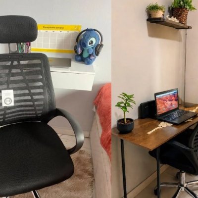 Cadeira Executiva Eike Mesh Zebra Giratória Ergonômica Com Reclinável - Preta