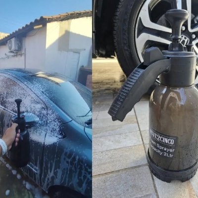 Pulverizador Manual 2L Snow Foam Com 3 Bicos para Espuma Ativa