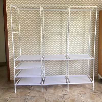 Organizador Roupa Aberto Closet 3 Colunas Desmontável