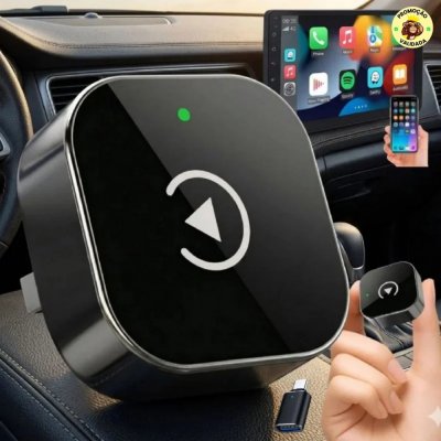 Carplay Adaptador Sem Fio 2 Em 1