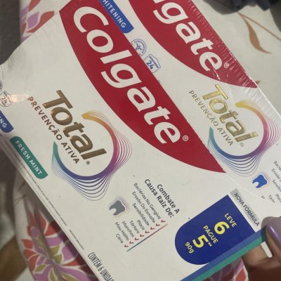 Colgate Total Whitening Creme Dental 6x90g