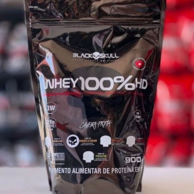 WHEYZIN CxB Whey 100% HD 900g Black Skull Sabor Baunilha