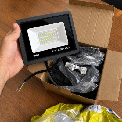 Kit 5 Refletores LED 100W IP67 6500K Bivolt