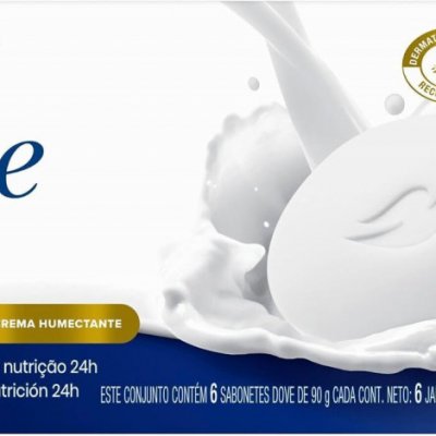 Dove Sabonete Barra 90g 6 Unidades