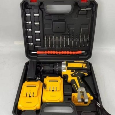 Parafusadeira Furadeira 48v 2 Baterias Sem Fio