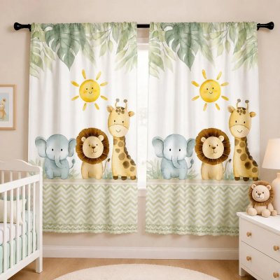 Cortina Infantil Estampada 2.10x1.40 Quarto