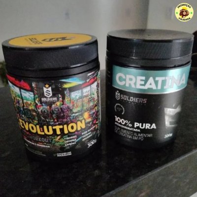 Creatina 300g + Pré-treino Blueberry Evolution 300g