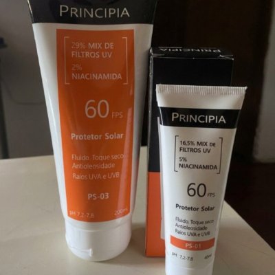 Principia Kit Proteção Facial FPS 60 PS-01 + Corporal 60 PS-03