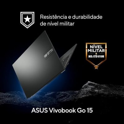Notebook ASUS VivoBook Go 15 AMD RYZEN 5 8GB 512GB SSD