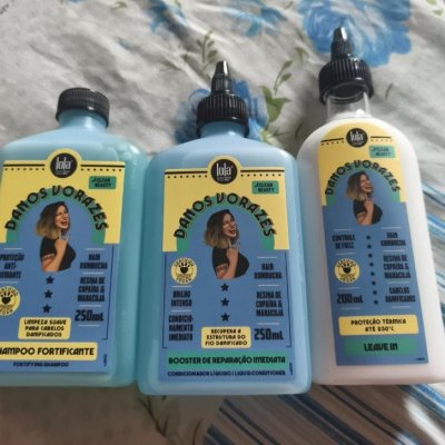 🌊 Kit Danos Vorazes (Shampoo + Condicionador + Leave in) - Lola From Rio