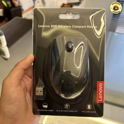Mouse Sem Fio Lenovo 300 Compact Preto