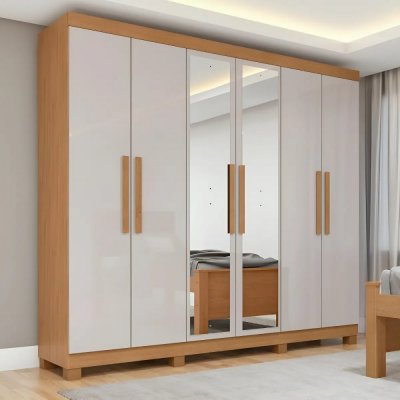 Guarda Roupa Casal 6 Portas Easy Slim