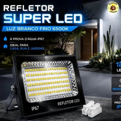 Kit 2 Refletor Super Led 400w
