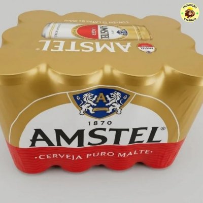 Amstel Cerveja Lager Puro Malte, Lata 350ml, Pack 12 Unidades