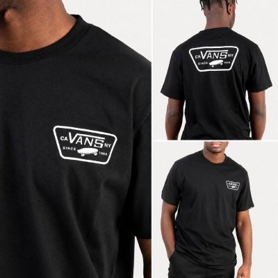 Camiseta Vans Masculina Full Patch Preta